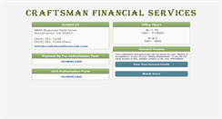 Desktop Screenshot of craftsmanfinancial.com